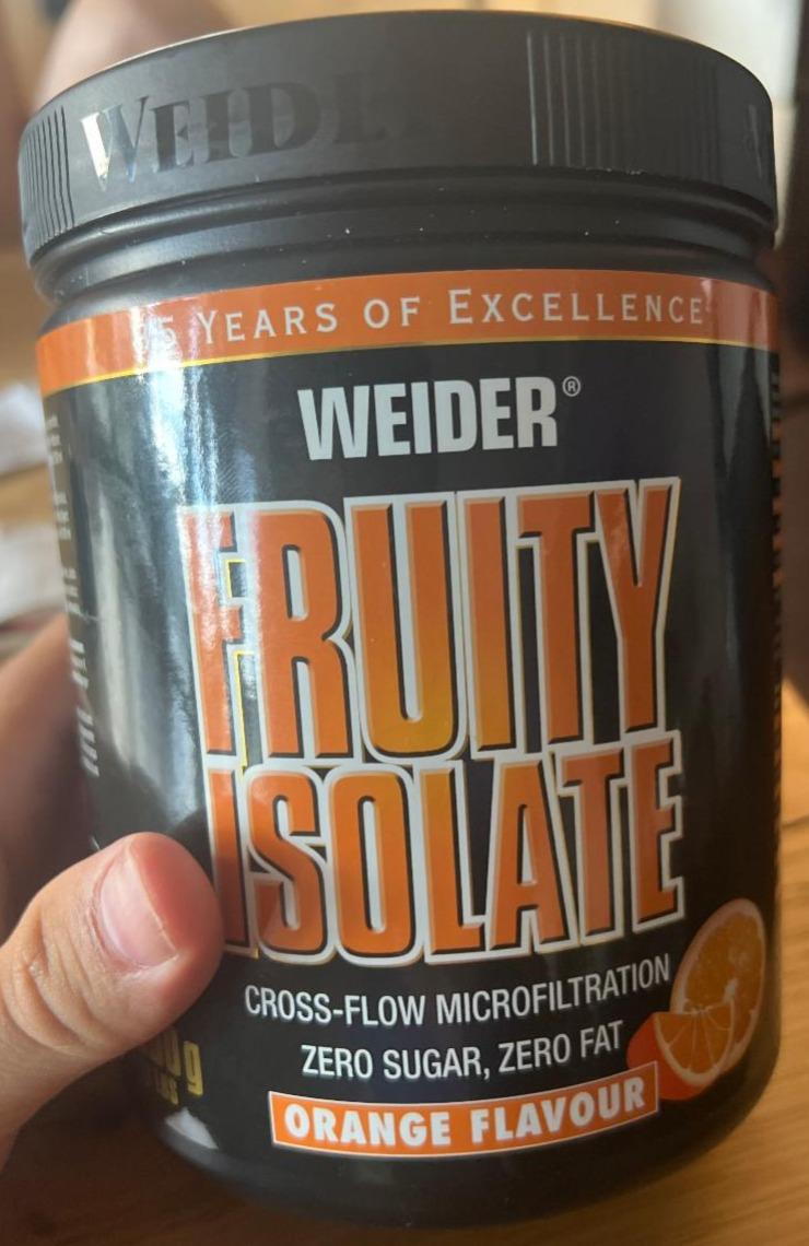 Fotografie - WEIDER FRUITY ISOLATE orange flavour