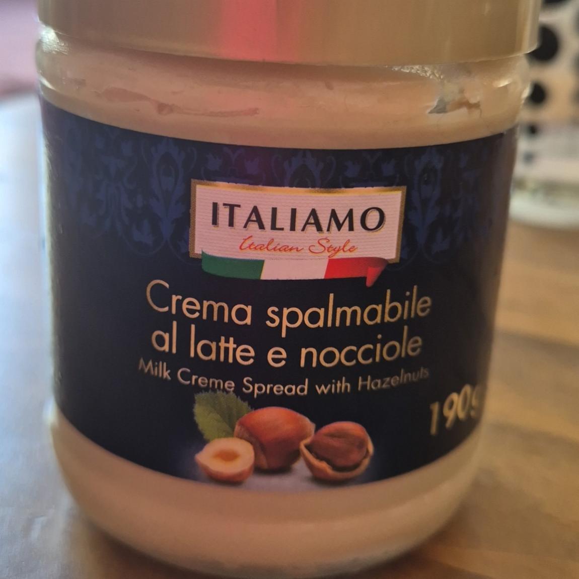 Fotografie - Crema spalmabile al latte e nocciole Italiamo