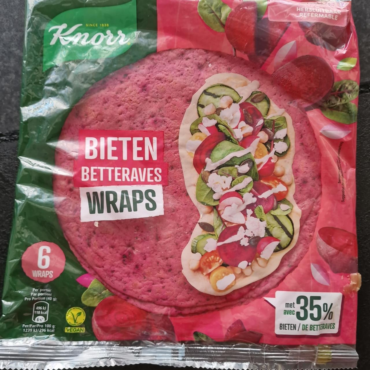 Fotografie - Bieten Betteraves Wraps Knorr