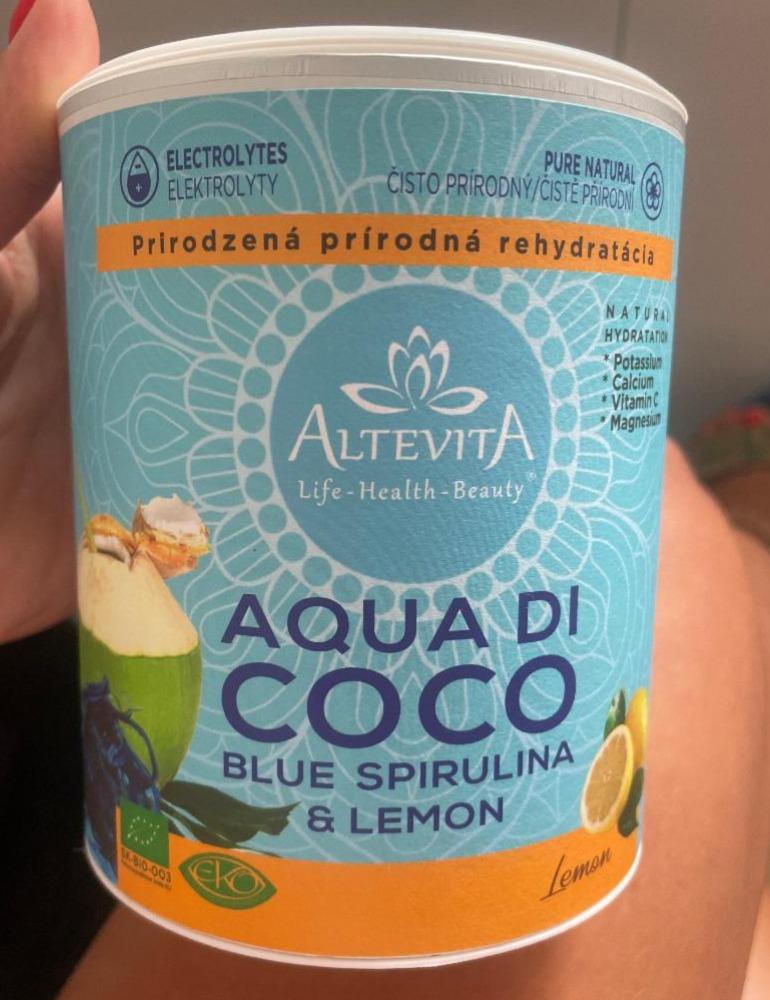 Fotografie - Aqua Di Coco Blue Spirulina & Lemon Altevita