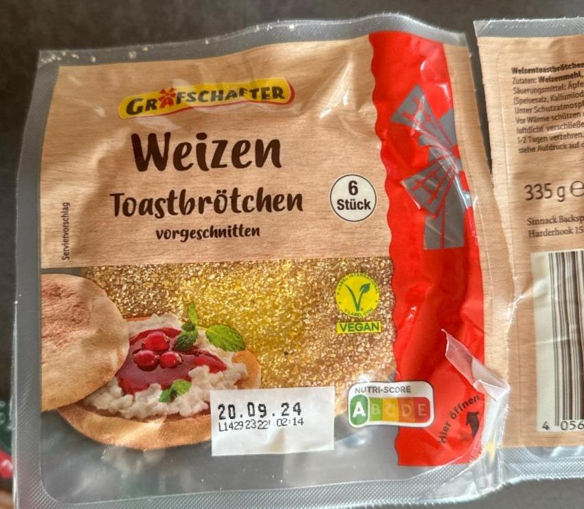 Fotografie - Weizen Toastbrötchen Grafschafter