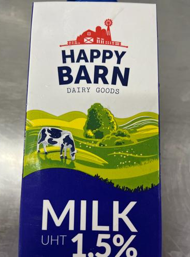 Fotografie - Milk UHT 1,5% Happy Barn