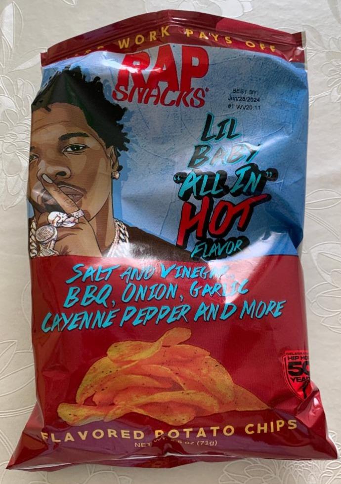 Fotografie - Rap Snacks Lil Baby Hot Flavour 71 g