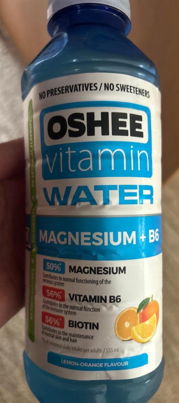 Fotografie - Vitamin water magnesium +B6 lemon-orange flavour Oshee