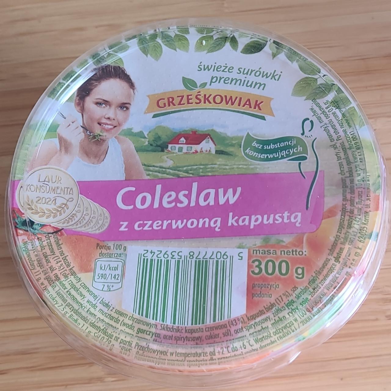 Fotografie - Coleslaw z czerwoną kapustą Grześkowiak