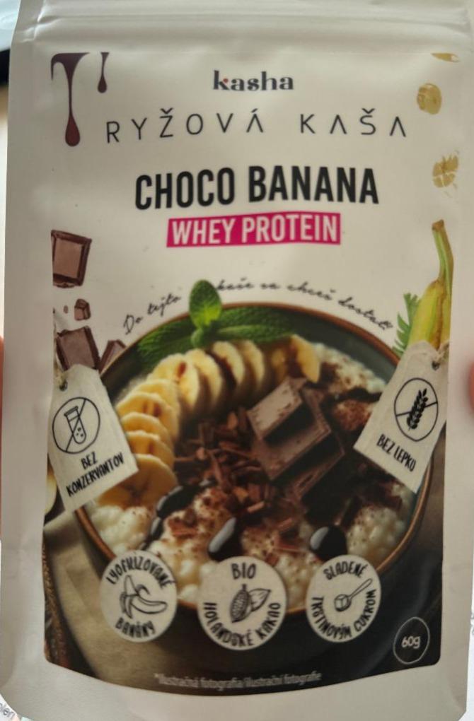 Fotografie - Ryžová kaša Choco Banana Whey Protein Kasha