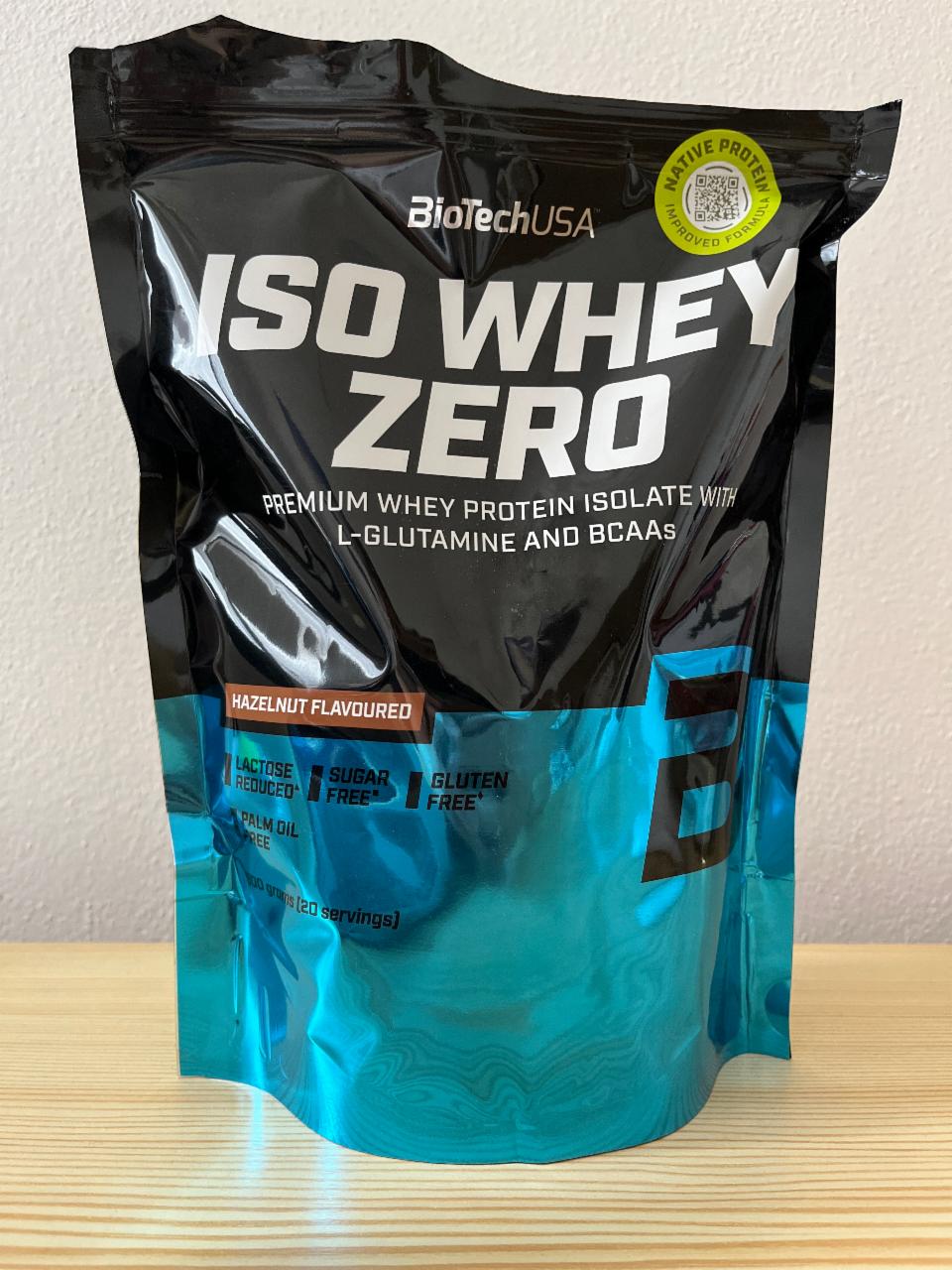 Fotografie - Iso Whey Zero Hazelnut Flavoured BioTechUSA