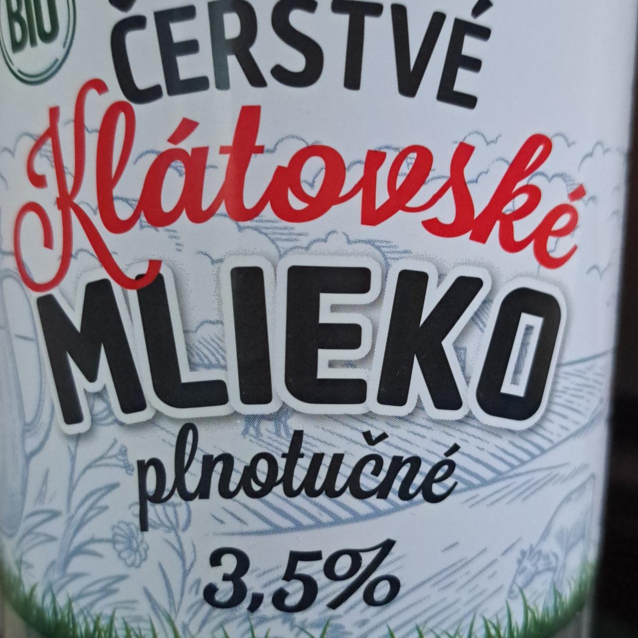 Fotografie - Čerstvé Klátovské mlieko plnotučné 3,5%