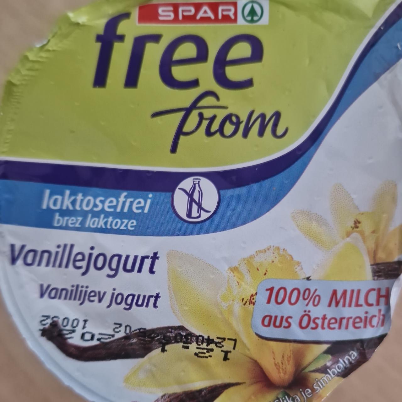 Fotografie - Vanillejogurt Spar free from