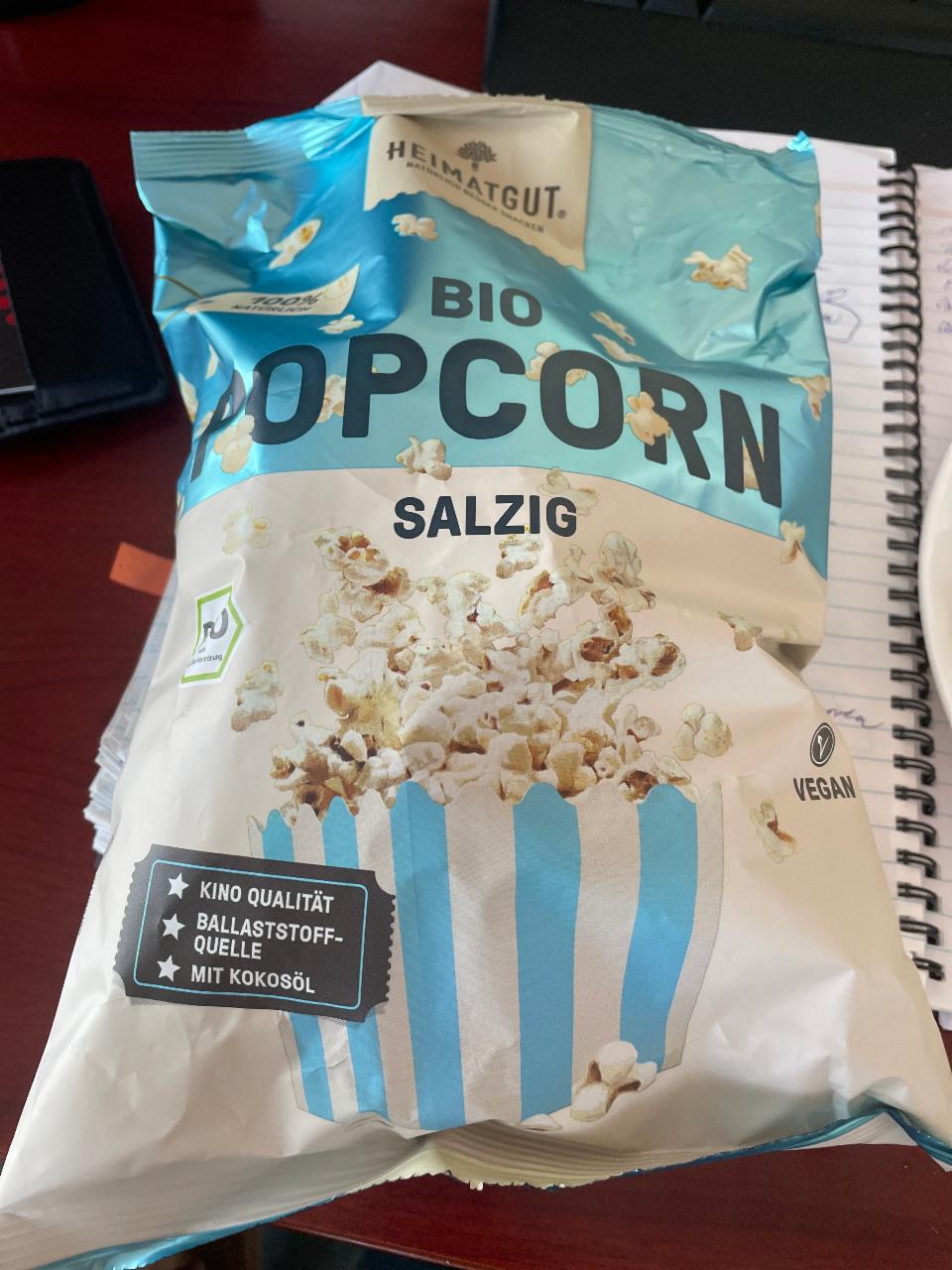 Fotografie - Bio popcorn salzig Heimatgut