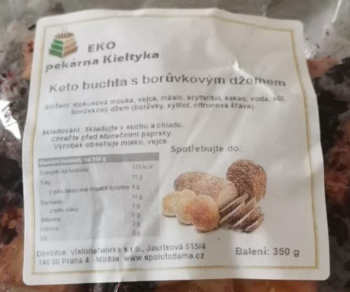 Fotografie - Keto buchta s borůvkovým džemem Kieltyka