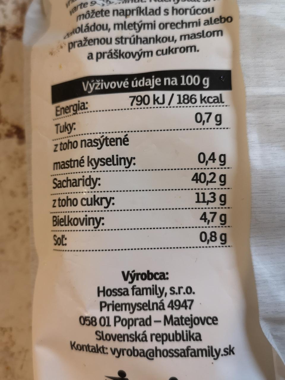 Knedličky plnené tvarohovo-čučoriedkovou náplňou Fresh - kalórie, kJ a ...