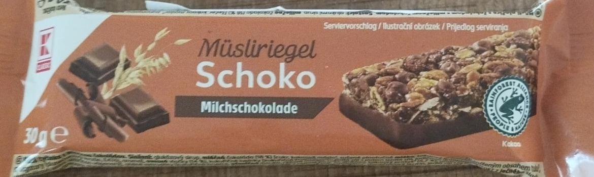 Fotografie - Müsliriegel Schoko Milchschokolade K-Classic