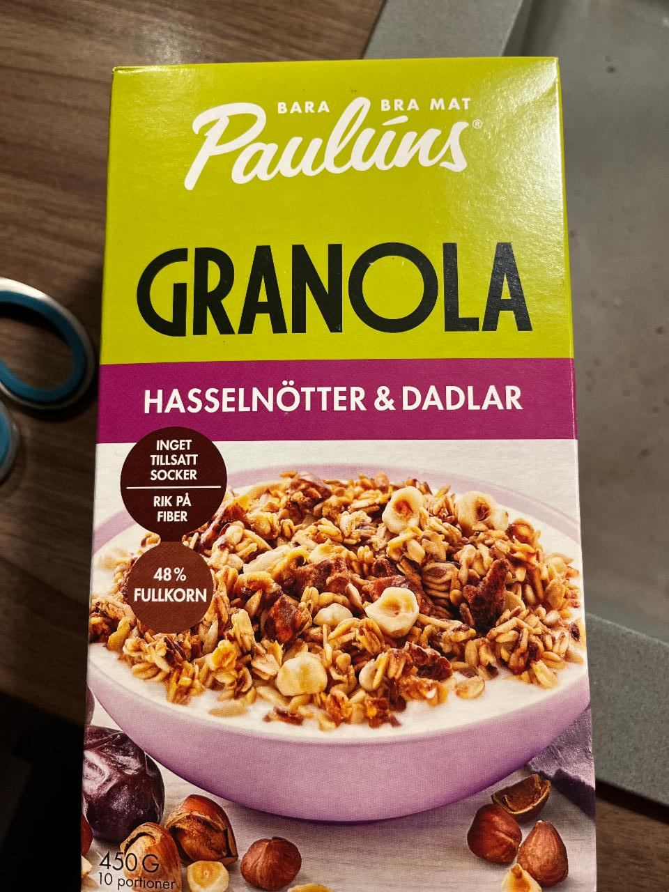 Fotografie - Granola hasselnötter & dadlar Paulúns