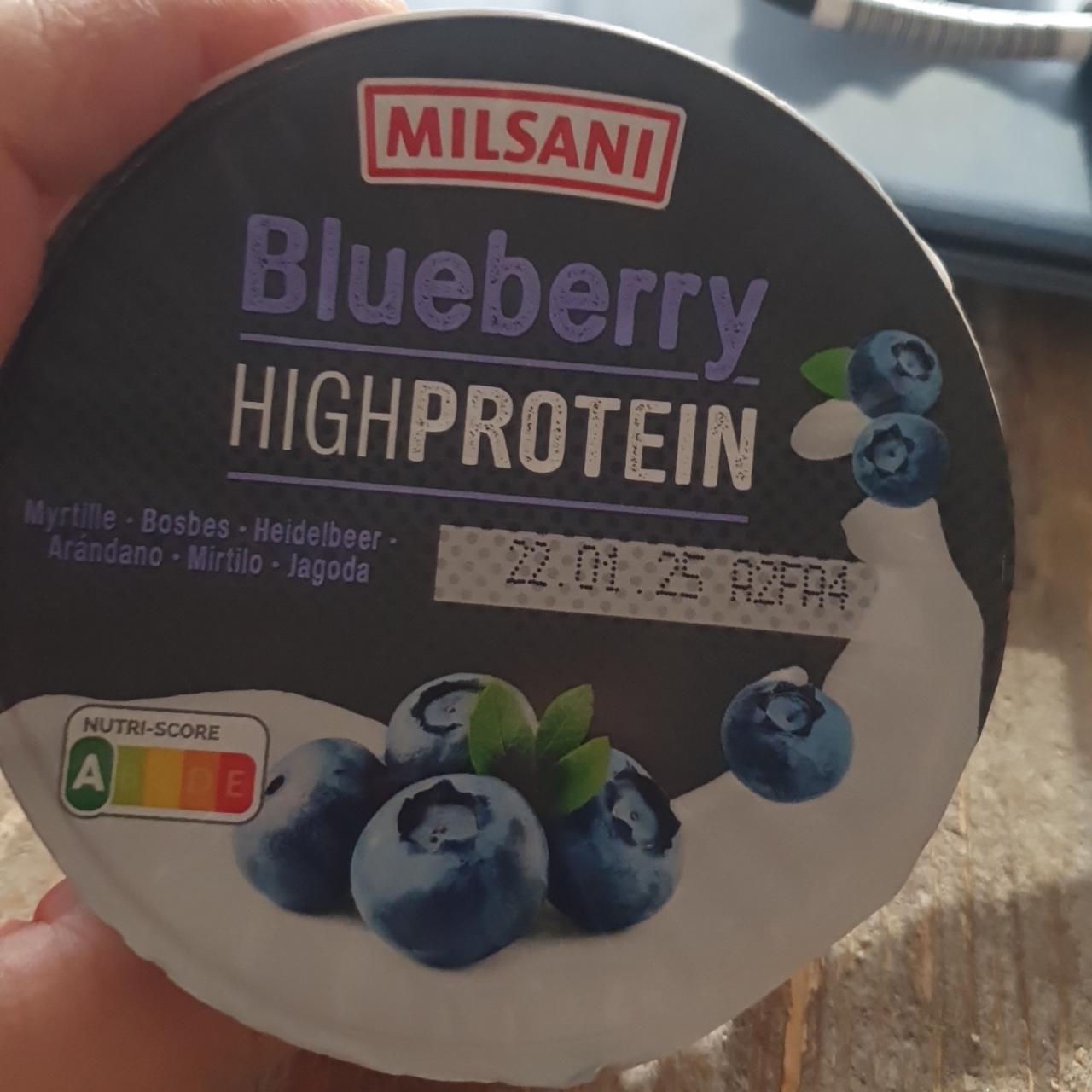 Fotografie - Blueberry High Protein Milsani