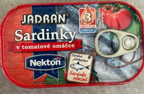 Fotografie - Jadran Sardinky v tomatové omáčce Nekton