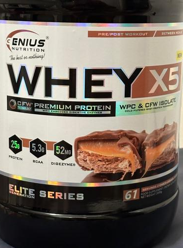 Fotografie - Whey X5 Elite Series Chocolate Genius nutrition