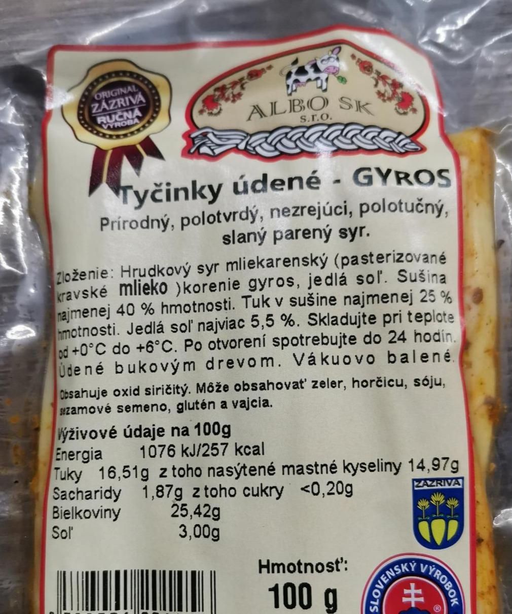 Fotografie - Tyčinky údené Gyros Albo SK