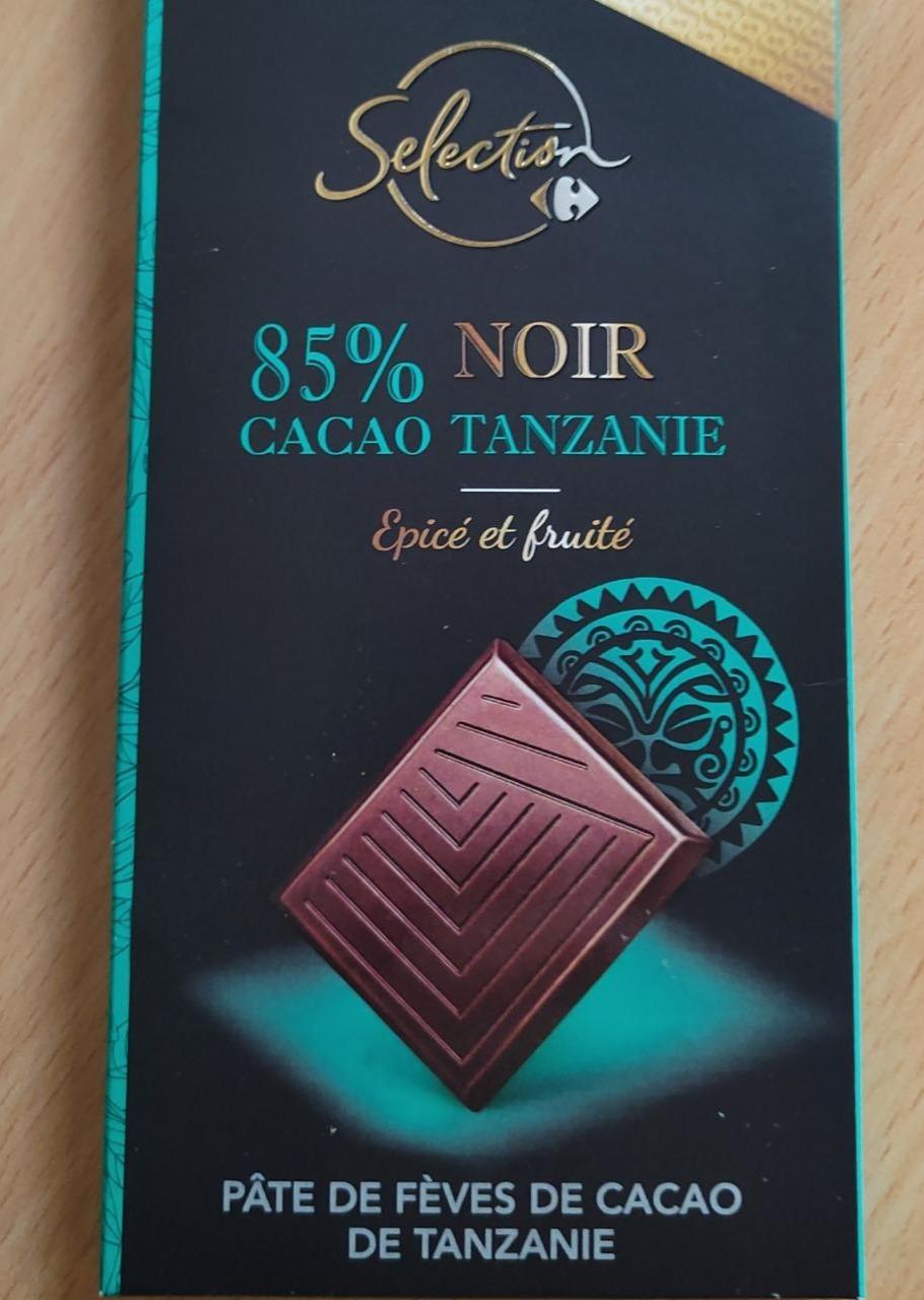 Fotografie - Noir tanzanie 85% cacao Carrefour Selection