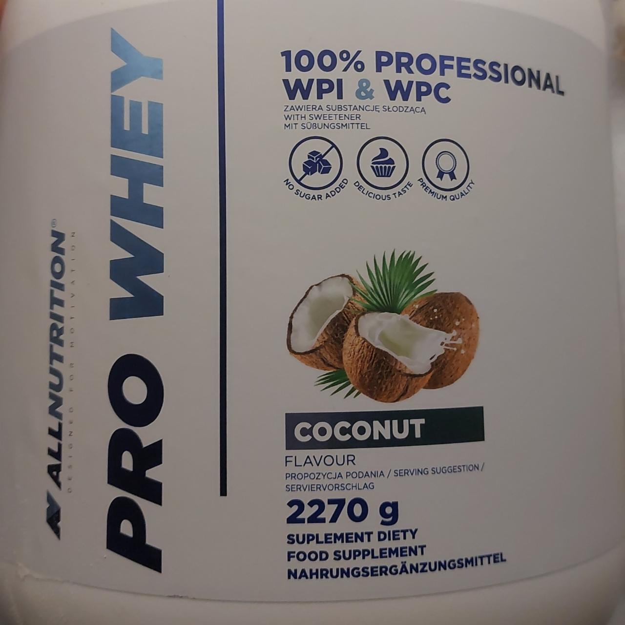 Fotografie - Pro whey coconut flavour Allnutrition