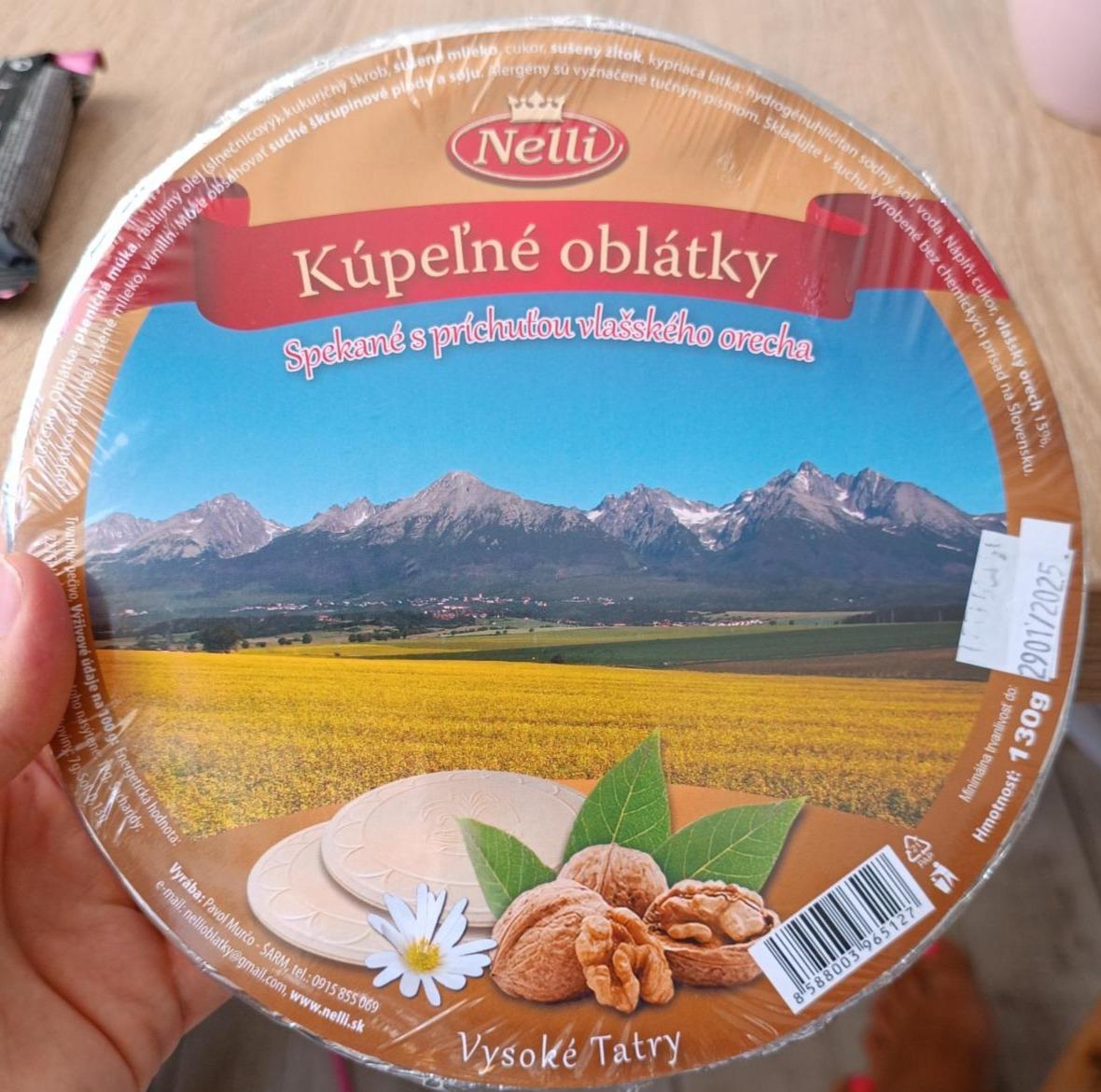 Fotografie - Kúpeľne oblátky Spekané s príchuťou vlašského orecha Nelli