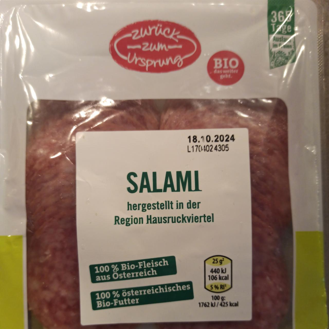 Fotografie - Salami Zurück zum Ursprung