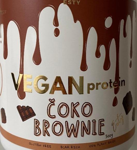 Fotografie - Vegan protein Čoko brownie Esty