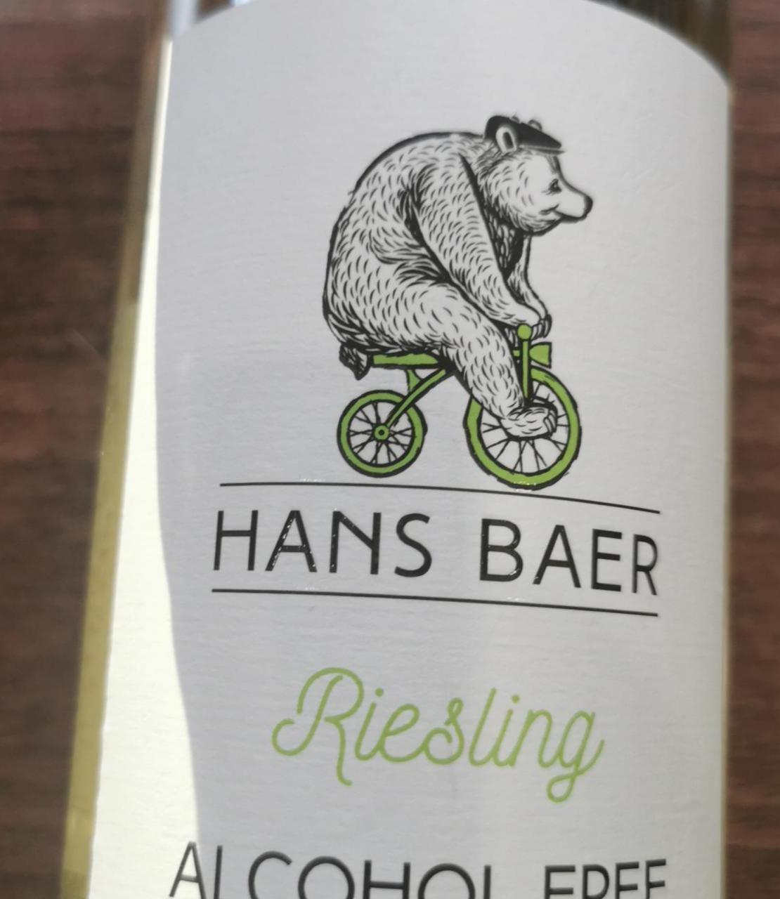 Fotografie - Riesling alcohol free Hans Baer