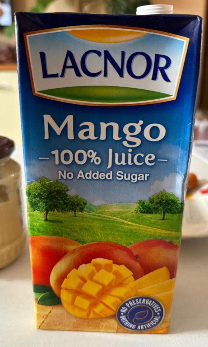 Fotografie - Mango 100% Juice Lacnor