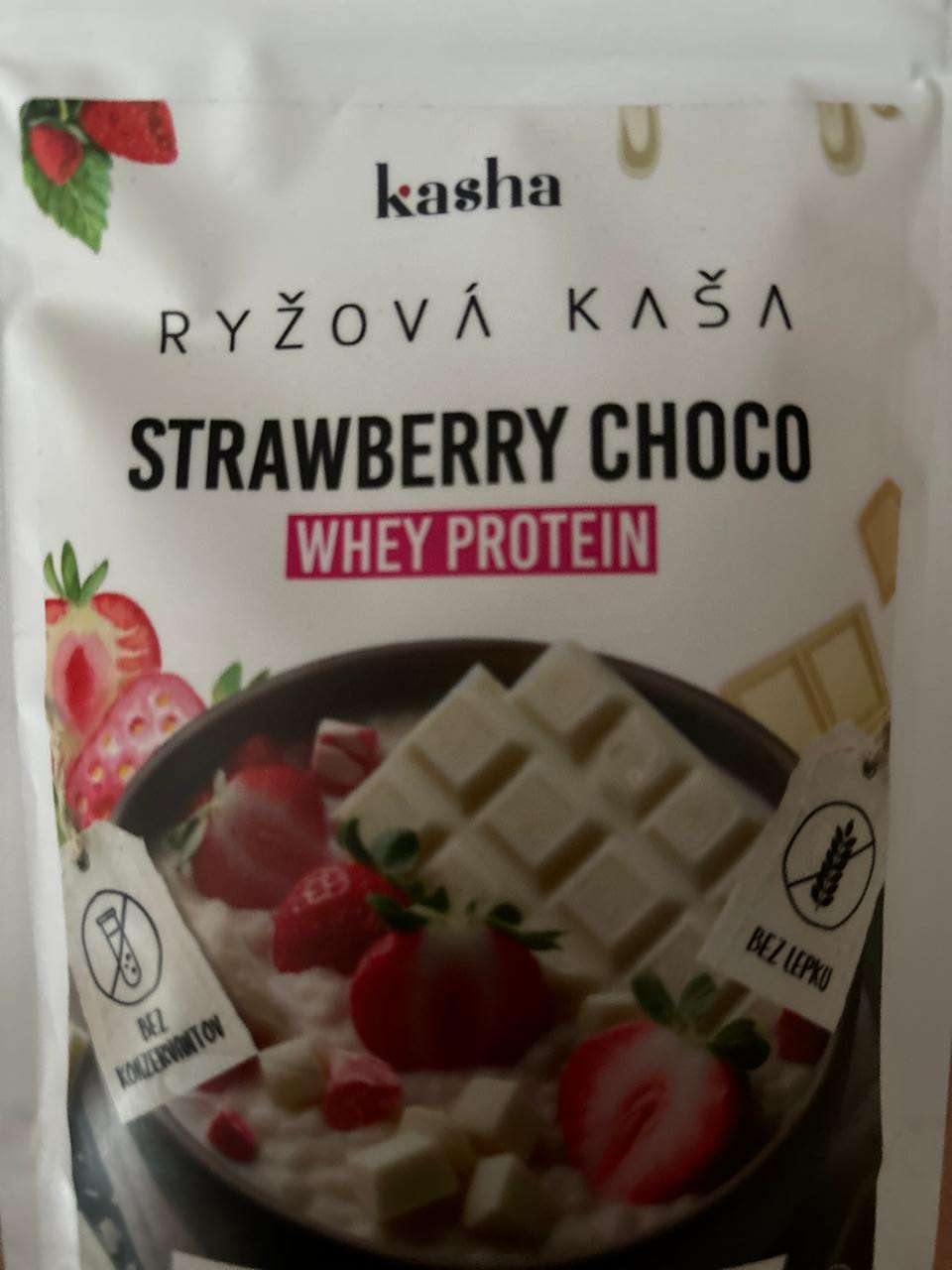 Fotografie - Ryžová kaša Strawberry Choco Whey Protein kasha