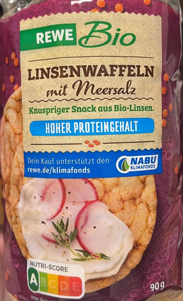 Fotografie - Linsenwaffeln mit meersalz Rewe bio