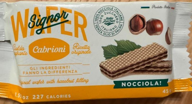 Fotografie - Wafer Signor nocciola Cabrioni