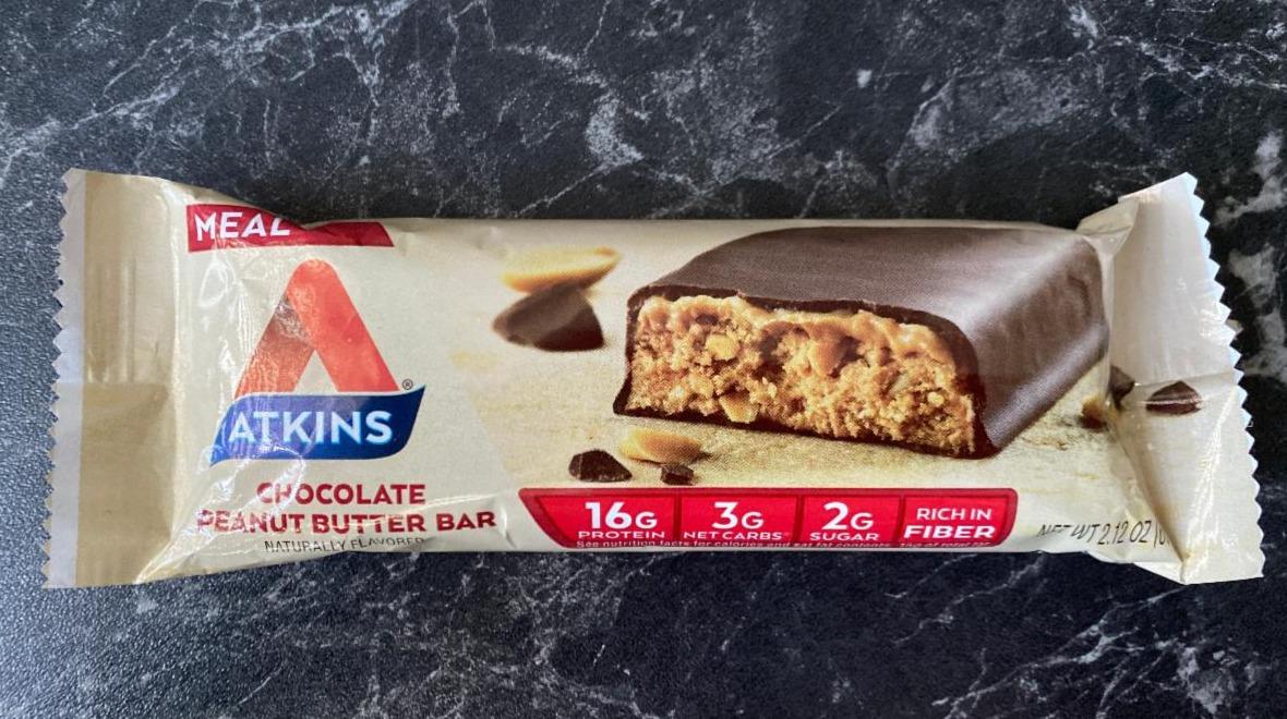 Fotografie - Chocolate Peanut Butter Bar Atkins