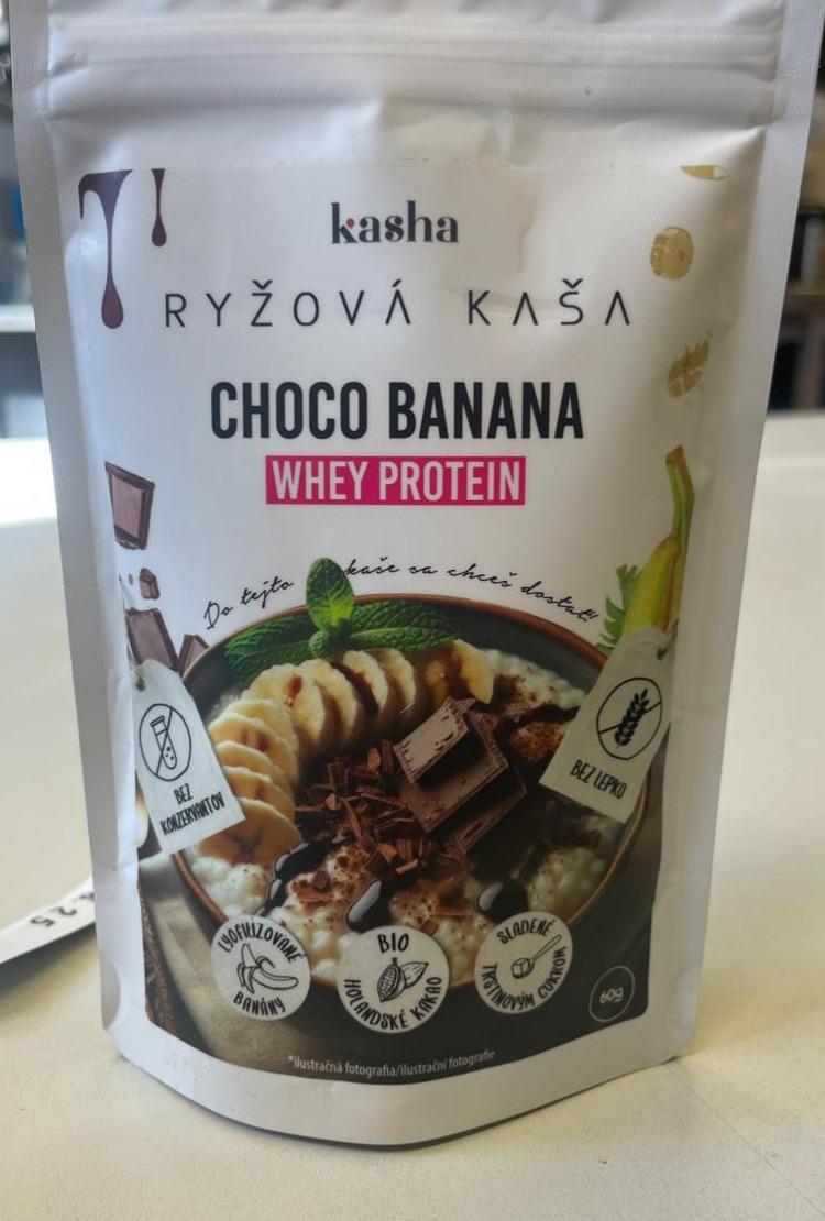 Fotografie - Ryžová kaša choco banana whey protein Kasha