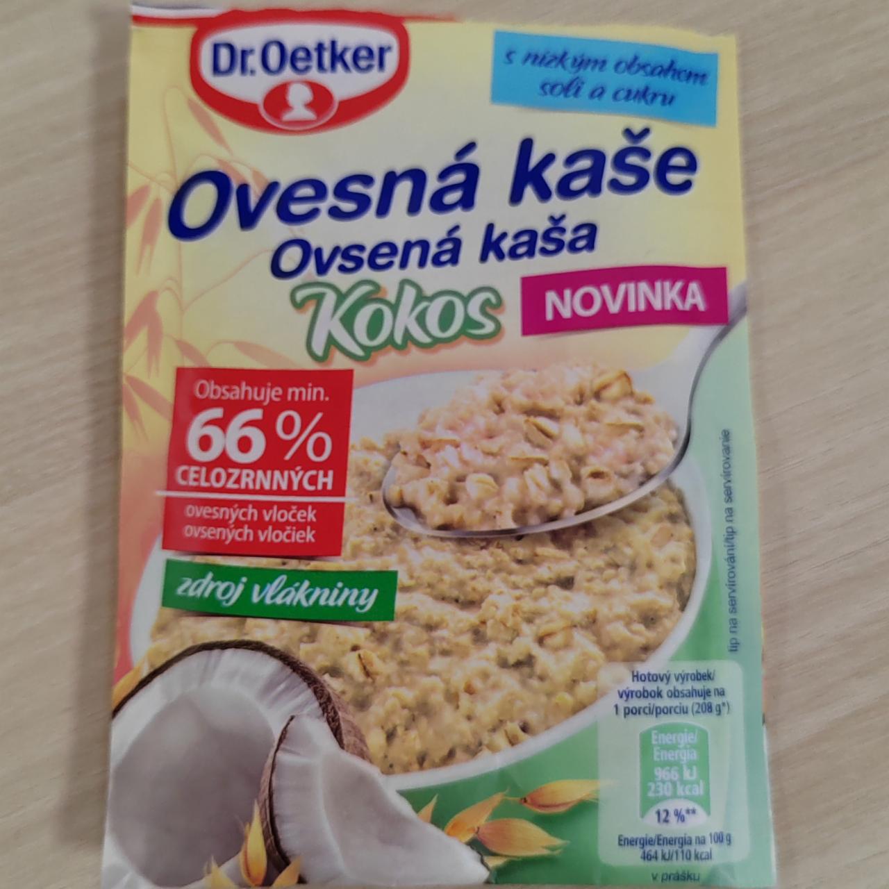 Fotografie - Ovsená kaša Kokos Dr.Oetker