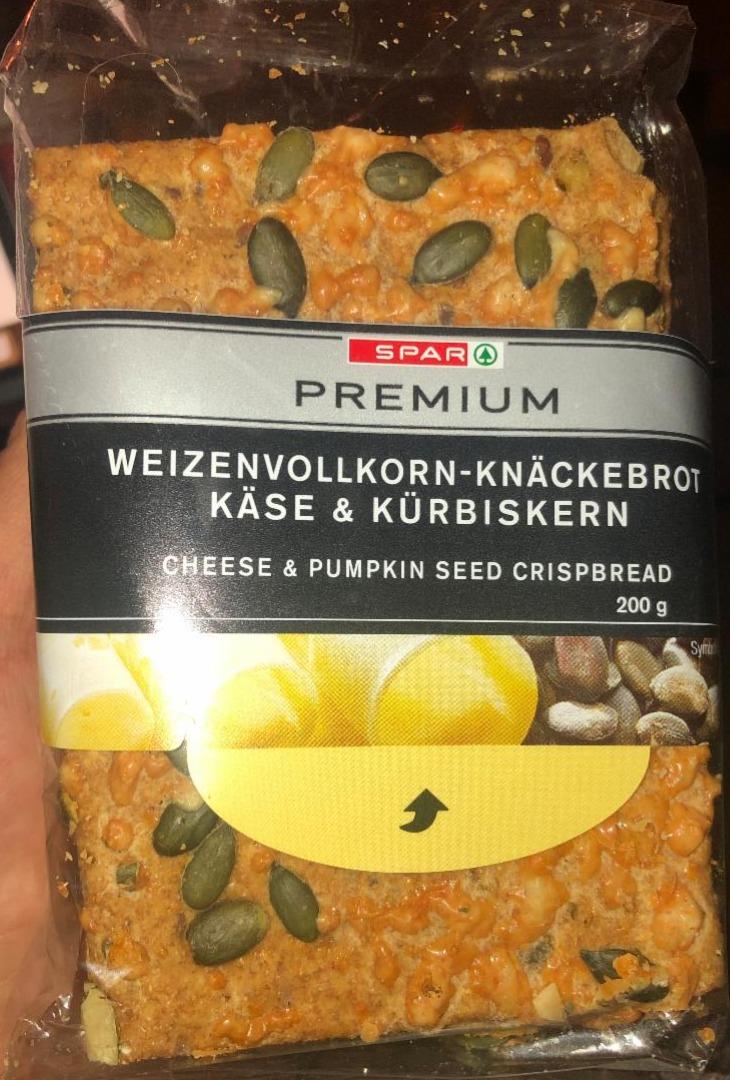 Fotografie - Weizenvollkorn-Knäckerbrot Käse & Kürbiskern Spar Premium