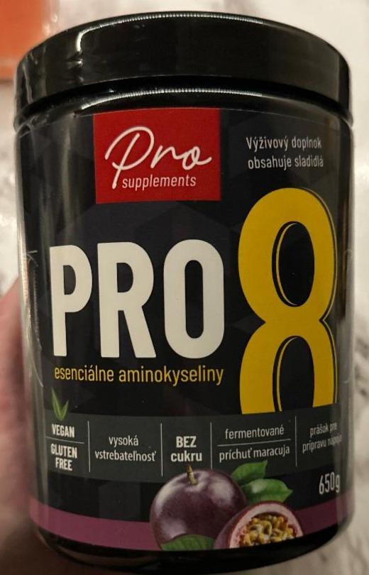 Fotografie - PRO8 esenciálne aminokyseliny Maracuja Pro supplements