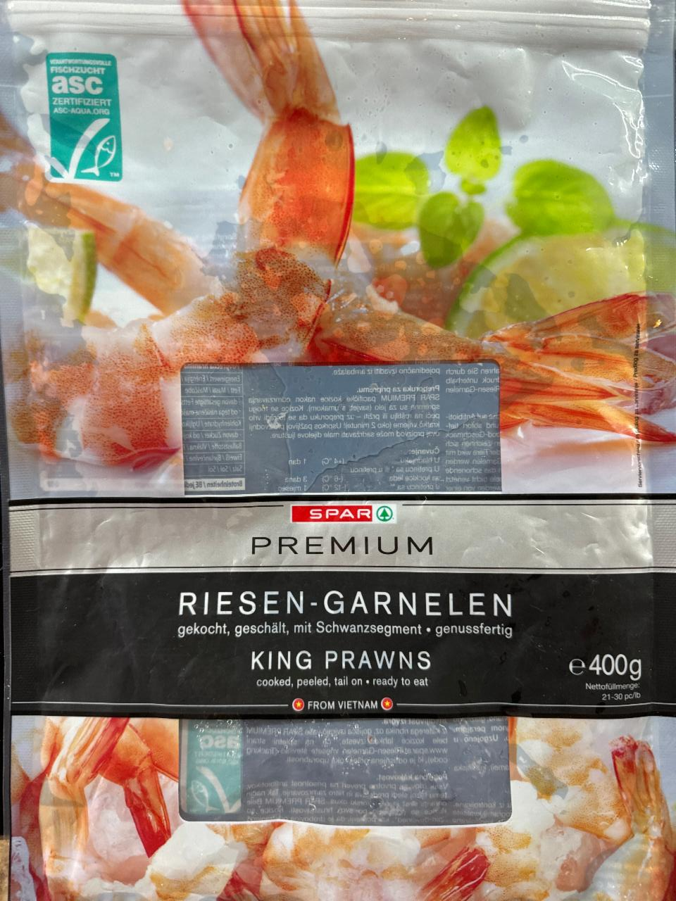 Fotografie - Riesen-Garnelen King Prawns Spar Premium