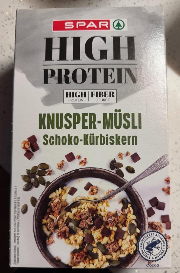 Fotografie - Knuspermüsli Schoko Kürbiskern High protein Spar