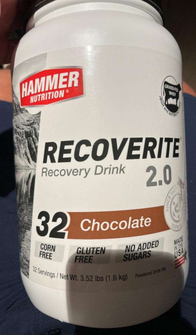 Fotografie - Recoverite 2.0 recovery drink chocolate Hammer Nutrition