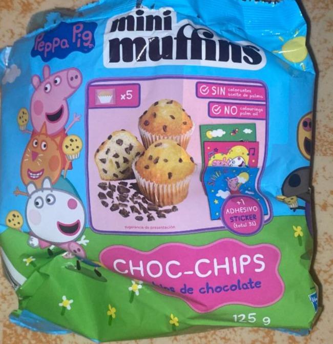 Fotografie - Mini muffins choc-chips Peppa pig