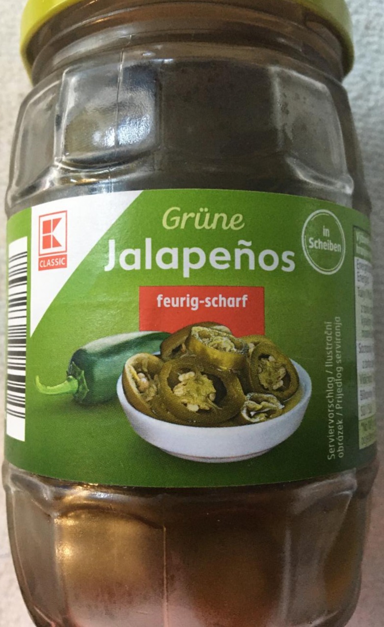 Fotografie - Jalapeños grüne feurig-scharf K-Classic