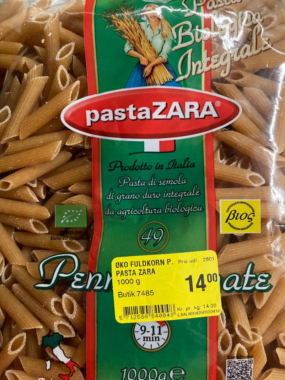 Fotografie - Penne Rigate pasta ZARA