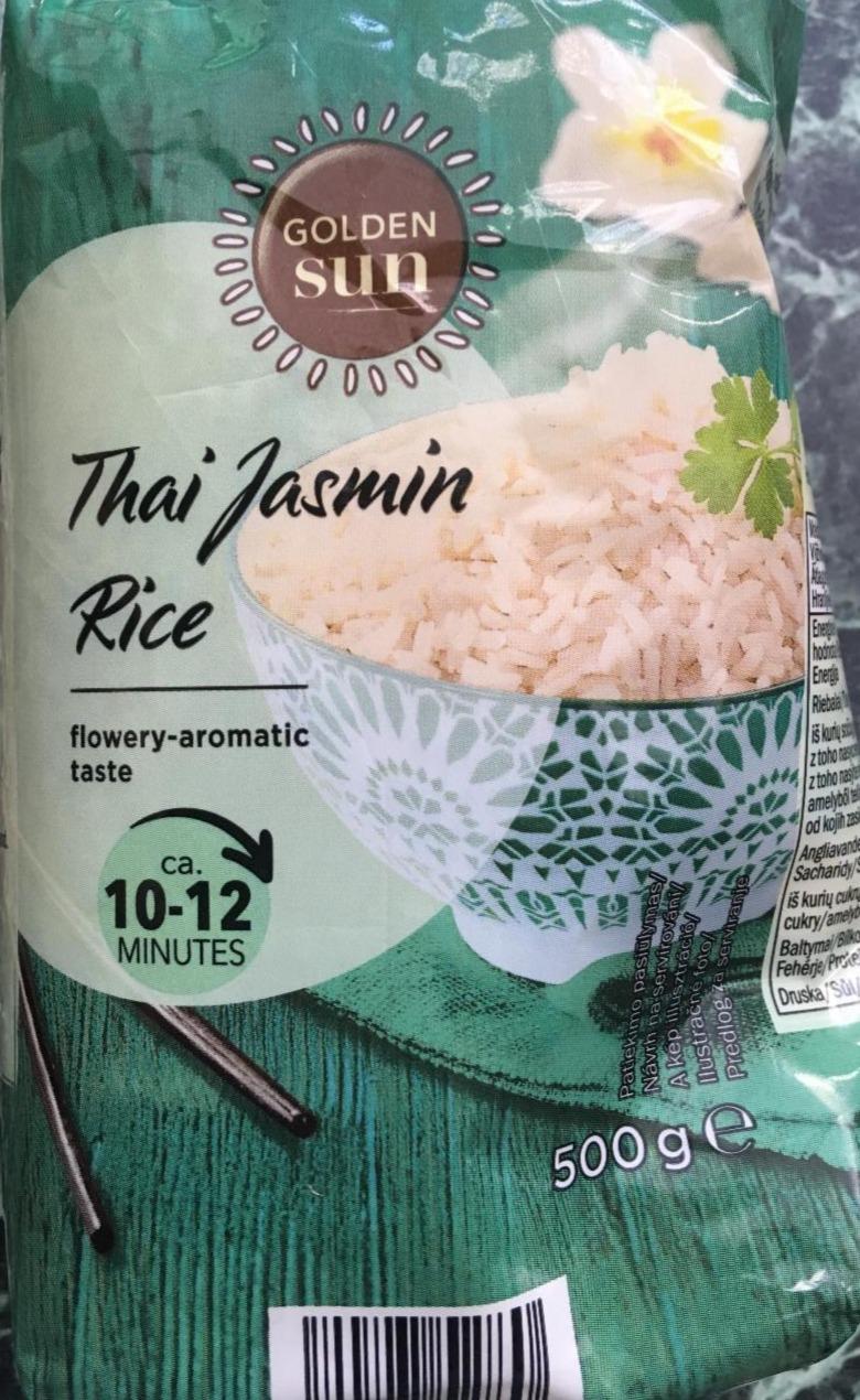 Thai Jasmin a nutričné kJ kalórie, hodnoty Rice Golden Sun 