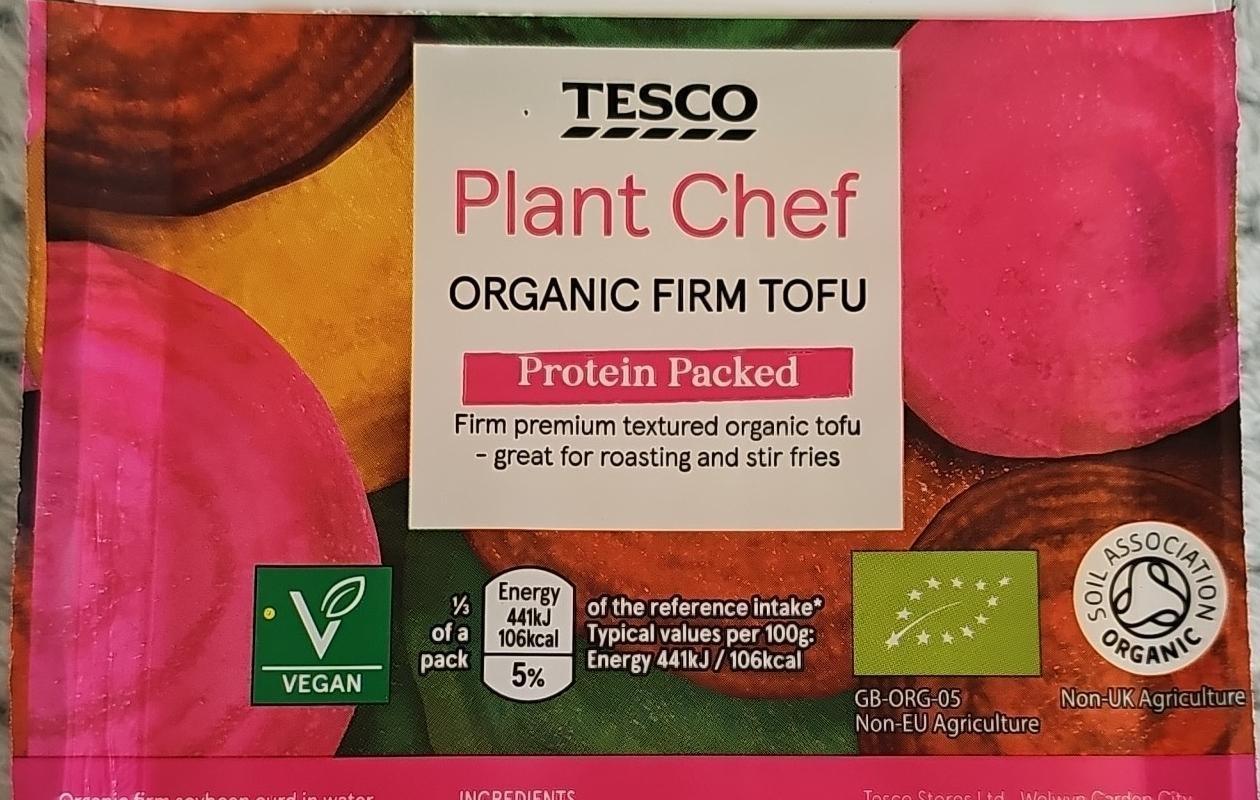 Fotografie - Plant chef organic firm tofu protein packed Tesco