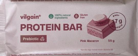 Fotografie - Prebiotic Protein Bar Pink Macaron Vilgain