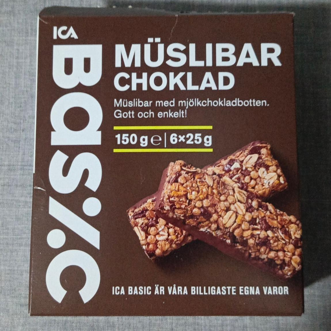 Fotografie - Müslibar Choklad BAS%C