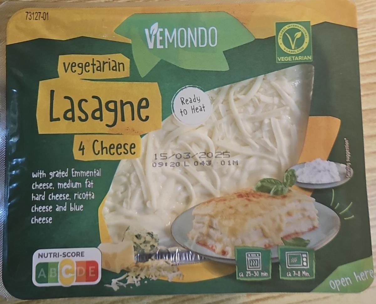 Fotografie - Vegetarian Lasagne 4 Cheese Vemondo