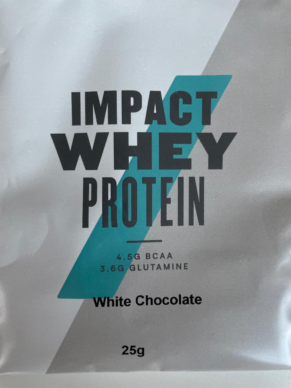 Fotografie - Impact whey protein white chocolate Myprotein