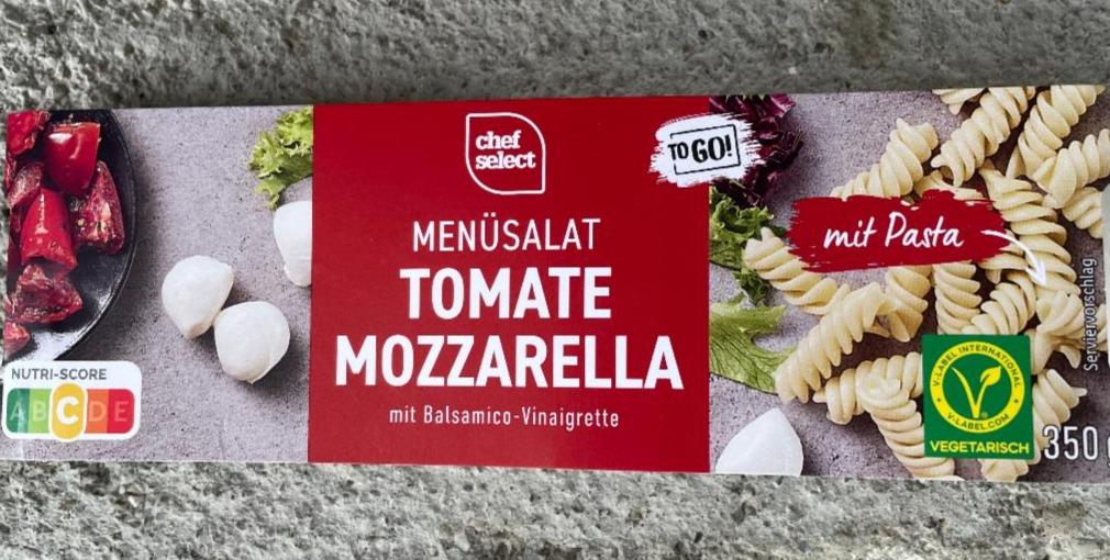 Fotografie - Menüsalat Tomate Mozzarella mit Pasta Chef Select